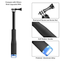 Miniatyrbilde 2 av 5: Paris Bærbar 19\" Forlengbar Håndholdt Stang Teleskopisk Selfie Monopod Stick for Gopro Hero 7 6 5 4 3