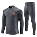 Miniatyrbilde 1 av 5: 23-24 Manchester City Hjemmedrakt Nr. 17 De Bruyne Foden Nr. 9 Haaland Langermet Sett for Barn og Voksne mørkegrå dark grey XXL_paris dark grey XXL