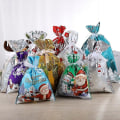 Miniatyrbilde 2 av 3: 10x Juleposer Gjenbrukbare Store Julegaveposer med Snøring Blå 24*32cm