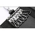 Miniatyrbild 4 av 4: Genuine Leather Key Case, Car Key Bag with Key Chain, Multifunctional, Large Capacity Key Pouch