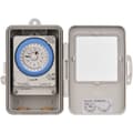 24-timmars mekanisk timer 15 minuters timer IP53-skyddsklass med batteri TB388R AC100-240V Grå