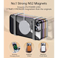 Miniatyrbild 4 av 5: Magnetiskt genomskinligt fodral för iPhone 14 Pro Max med full kameraskydd Svart iPhone14promax