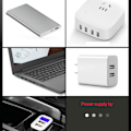 Miniatyrbillede 3 af 5: USB-port Li-ion batterilader til 21700/20700/26650/18650/18490 3,7V batteri