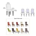 Miniatyrbild 3 av 4: 6-pack Stretchiga Elastiska Stolsöverdrag - Avtagbara