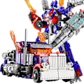 Miniatyrbild 5 av 5: Optimus Warrior - Transformers Leksaksmodell Bil Transformers Optimus Prime Robot Leksaksmodell Led Rörlig