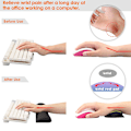 Miniatyrbild 5 av 5: 2 Pcs Keyboard and Mouse Wrist Rest Pad Set for Work