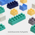 Miniatyrbillede 3 af 5: Store byggeklodser, der er kompatible med Duplo byggeklodser, stort byggeklodssæt, byggeklodser til småbørn fra 2 år og opefter med blokkasse