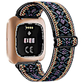 Miniatyrbild 1 av 5: Elastisk vävd loop för Fitbit Versa 3 2 Versa Lite armband justerbart nylon sportarmband armband för Fitbit Sense armband Light purple