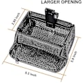 Miniatyrbillede 2 af 5: Pic Rail Messingfangere med Varmebestandigt Mesh og Lynlåsført Bund til Picatinny Montering Hurtig Aflastning