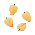 Pikkukuva 2 / 5: 20st konstgjorda mini persikor Skrivbordsprydnad Köksfest Dockhus Fake Peach Modeller
