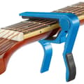 Snabbkopplingscapo för gitarr, capo för akustisk gitarr, klassisk gitarr, elgitarr, ukulele, bas, banjo (blå)
