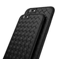 iPhone 7 Plus Mobilskal Flätat Svart Läder Skinn—pa