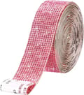 Crystal Self-Adhesive Ribbon Diamond Bling Ribbon Roll pink