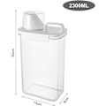 Miniatyrbillede 2 af 5: 2300 ml vaskemiddelbeholder, vaskemiddeldispenser, vaskemiddelbeholder, doseringsbold, flydende vaskemiddel, vaskemiddel