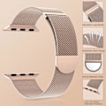Miniatyrbilde 3 av 5: Kvinner og menn, nettinglenke i mesh stål Magnetisk lås for iWatch-rem (45mm/44mm/42mm/49mm, Regnbue).