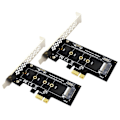Pikkukuva 1 / 5: 2X PCIE - M2 -sovitin PCI Express 3.0 X1 - NVME SSD M2 PCIE -korotussovitin Tuki 2230 2242 2260.pa
