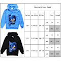 Miniatyrbild 4 av 4: Barn Sonic Hoodies Jacka Barn Sweatshirt Jumper T-Shirt Vinter 150cm
