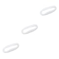 Miniatyrbilde 2 av 5: 1/2/3/5 Crinoline Hestehår Flette DIY Håndverk for Hattrer Hvit White 3Set