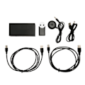 Miniatyrbilde 1 av 5: 2x1 Dobbel Displayport HD Multimedia Interface KVM-bryter Støtter 8K 30Hz 4K 60Hz KVM-switcher for 2 PC Del 2 skjermer 3 USB-porter EU-kontakt
