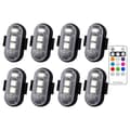 Färgade LED Stroboskop Flygplansljus 8 st 8-pack