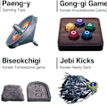 Miniatyrbild 2 av 5: Squid Game 2 Koreanska Folkspel Set (Koreanskt Traditionellt Spel), Gonggi Koreanskt Spel, Familjespel för Resor (PA)