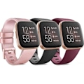 Miniatyrbillede 1 af 4: 3-PAK Bløde Silikone Remme til Fitbit Versa 2 / Fitbit Versa / Fitbit Versa Lite Klassiske Justerbare Sportsremme til Kvinder Mænd Små Store (Uden Track...