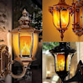Miniatyrbilde 4 av 5: 2 stk LED-flammelampe 5w simulert flammeeffekt Halloween dekorasjonslampe (E27 gul flamme)