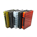 Miniatyrbild 4 av 5: Förvaringslåda för fiskedrag Dubbelsidig fiskeredskap Organizer-väska Fiskebeten Container Praktisk fisketillbehör Gul Yellow M