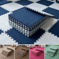 Miniatyrbillede 7 af 10: 10 stk. 30*30cm Baby Play Mat Trænings Børne Måtte LYS lys kaffe light coffee