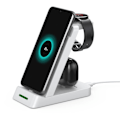 Miniatyrbilde 4 av 5: INF 3-i-1 Trådløs lader for mobil, Samsung-smartklokke og hodetelefoner Hvit
