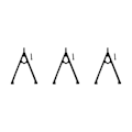 Miniatyrbillede 5 af 5: 1/2/3/5 Forreste Trigon Støttestang til AXIAL SCX10 Forreste Trigon Sort black 3Set