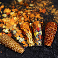 Miniatyrbilde 3 av 4: Neglekunst glitter lønneblader spiker paljetter, høstløv negledekorasjon