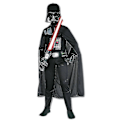 Miniatyrbild 1 av 2: Reneecho Halloween-kostym för barn, svart Darth Jumpsuit Vader Cosplay pojkar födelsedagsfestdräkt 7-9 år 7-9 Years Old