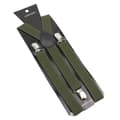 Smal Mörkgrön Hängslen med Clips 2,5cm—pa