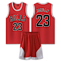 Miniatyrbilde 1 av 2: #23 Michael Jordan Baskettröja Set Bulls Uniform för barn Vuxna Red 26 (140-150CM) Red 26 (140-150CM)