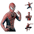 Pikkukuva 4 / 4: Raimi Spider-Man -lastu ja aikuisten kokopuku cosplay-asu naamiaiskutsulahja - WELLNGS 0 Aikuinen M (160-170)