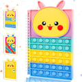 Miniatyrbild 1 av 4: Pop Bubble Fidget Anteckningsbok, Popper Anteckningsbok För Flickor Pojkar, Stressavlastande Fidget Anteckningsbok För Barn Skola Hemma Högskola Kontor (Regnbåge) Rainbow-1 Pcs