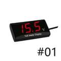 12V SPEC Digital LED-display Voltmeter Bil Motorcykel Spänningspanelmätare Röd