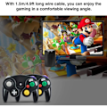 Miniatyrbillede 5 af 5: Gamecube Gamepad, 2-pak klassisk gamepad med vibrationsjoystick