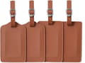Läderbagageetiketter 4-pack Väskresväskor Etiketter