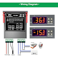 Miniatyrbillede 4 af 5: Paris_STC-1000 Temperaturregulator, 12V 10A Multifunktionel Digital Termostat med NTC-probe til Gæring, Varme og Køling