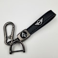 Miniatyrbillede 1 af 5: Bil Læder Cykel Nøglering Metal Finish | Heavy Duty Nøglering | Nøglering Og Krogbeslag Gun Color Hardware Gun Color Hardware MINI