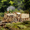 Miniatyrbild 2 av 4: 3D-pussel för vuxna, träleksaksmodeller, byggsatser för Prime Steam Express