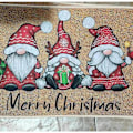 Pikkukuva 5 / 5: 1/2 Pehmeä ja Mukava Merry Christmas Gnome Ovimatto Hirvelle lähetetään siunauksia Deer sends blessings 1Set