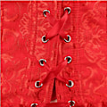 Miniatyrbillede 3 af 4: Jacquardvest shapewear, stropløs korset Rød Rød XS_paris Red XS
