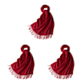 Pikkukuva 3 / 5: 1/2/3 unisex-huivit fransuilla Lämmin ja mukava putkihuivi tummanpunaiselle dark red 3Set
