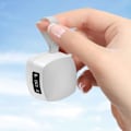Pikkukuva 3 / 5: Langattomat Bluetooth-kuulokkeet, tehokas digitaalinäyttö, pienet melua vaimentavat nappikuulokkeet urheiluun, valkoinen