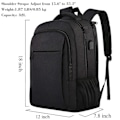 Miniatyrbilde 5 av 5: Overdimensjonert ryggsekk med laptoplomme passer 18 \" notebook