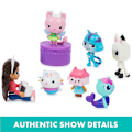 Miniatyrbild 4 av 5: Gabby's Dollhouse, Deluxe Figure Gift Set med 7 leksaksfigurer och överraskningstillbehör, leksaker för barn från 3 år