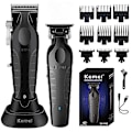 Pikkukuva 1 / 5: Kemei langaton hiustenleikkuri 0mm Clipper Ammattimainen sähköinen hiustenleikkuri, 100% uusi
